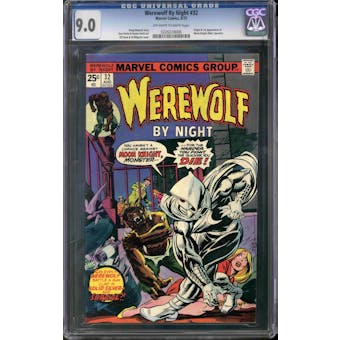 Werewolf By Night #32 CGC 9.0 (OW-W) *0226228006*