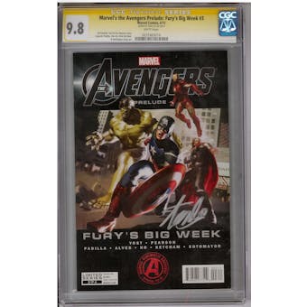 Marvel's the Avengers Prelude: Fury's Big Week #3 CGC 9.8 (W) Stan Lee Signature Series *0231663016*
