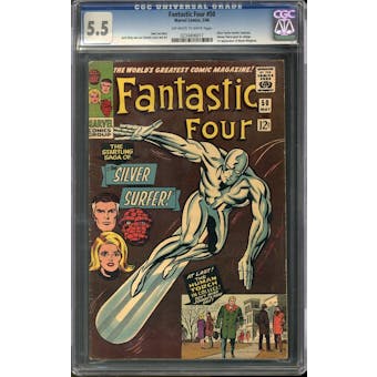 Fantastic Four #50 CGC 5.5 (OW-W) *0234406017*