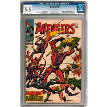 Avengers #55 CGC 5.5 (OW-W) *0234935001*