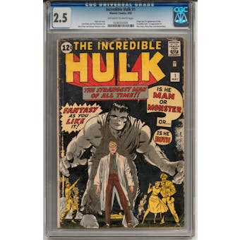 Incredible Hulk #1 CGC 2.5 (OW-W) *0236552005*