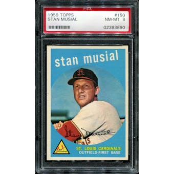 1959 Topps Baseball #150 Stan Musial PSA 8 (NM-MT) *3890