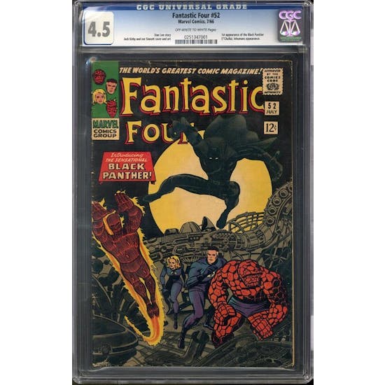 Fantastic Four #52 CGC 4.5 (OW-W) *0251347001*