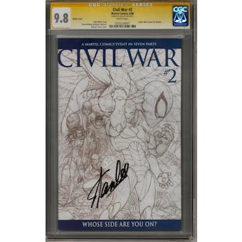Civil War #2 CGC 9.8 (W) Stan Lee Signature Series *0255234007*