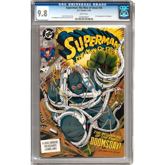 Superman: The Man of Steel #18 CGC 9.8 (W) *0258409007*