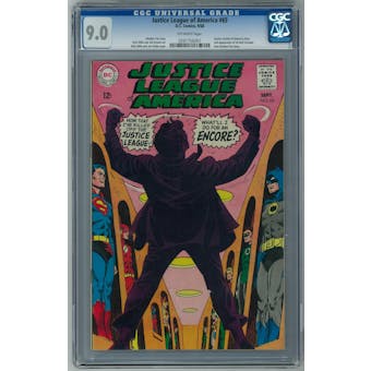 Justice League of America #65 CGC 9.0 (OW) *0261756007*