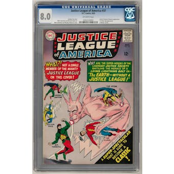 Justice League of America #37 CGC 8.0 (OW) *0262234002*