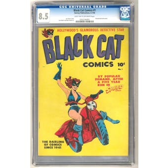 Black Cat Comics #1 CGC 8.5 (LT-OW) *0262246005*