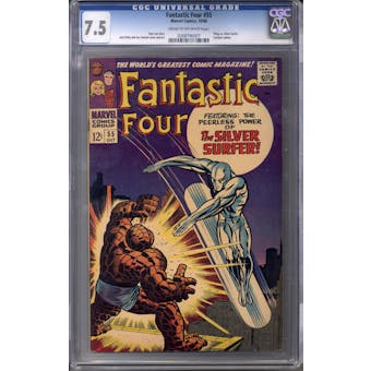 Fantastic Four #55 CGC 7.5 (C-OW) *0268796007*