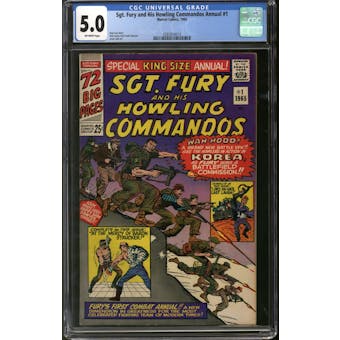 Sgt. Fury and His Howling Commandos Annual #1 CGC 5.0 (OW) *0283018014*