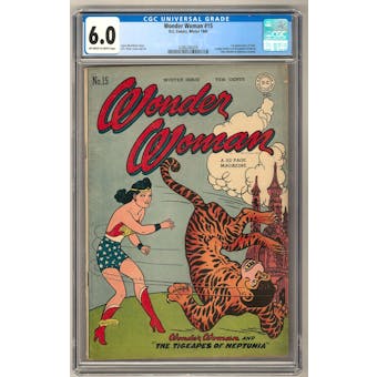 Wonder Woman #15 CGC 6.0 (OW-W) *0286240009*