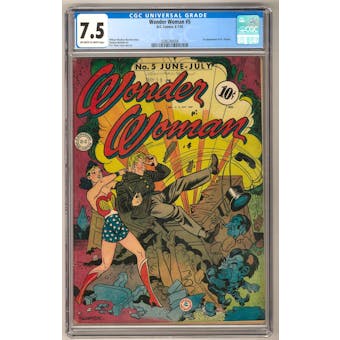 Wonder Woman #5 CGC 7.5 (OW-W) *0286240008*