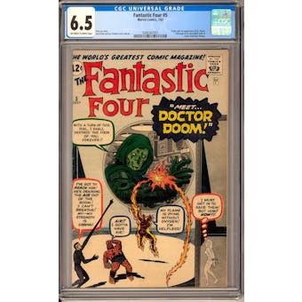 Fantastic Four #5 CGC 6.5 (OW-W) *0286367007*