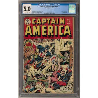 Captain America Comics #38 CGC 5.0 (OW-W) *0287034004*