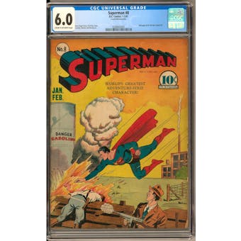 Superman #8 CGC 6.0 (C-OW) *0288402001*