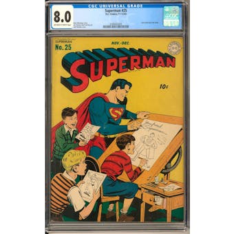 Superman #25 CGC 8.0 (OW-W) *0288402005*