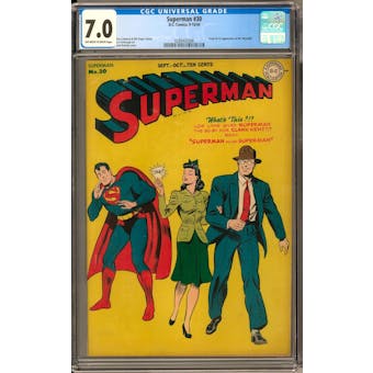 Superman #30 CGC 7.0 (OW-W) *0288402006*