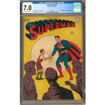 Superman #33 CGC 7.0 (OW-W) *0288402007*