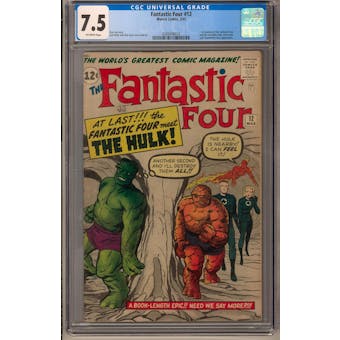 Fantastic Four #12 CGC 7.5 (OW) *0289498018*