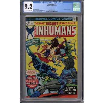 Inhumans #1 CGC 9.2 (OW-W) *0290733019*