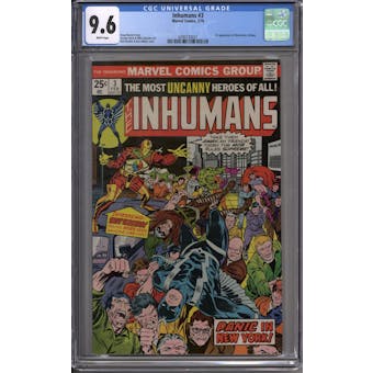 Inhumans #3 CGC 9.6 (W) *0290733021*