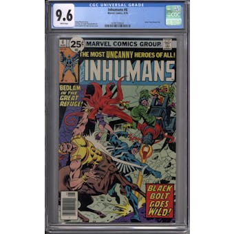 Inhumans #6 CGC 9.6 (W) *0290733024*