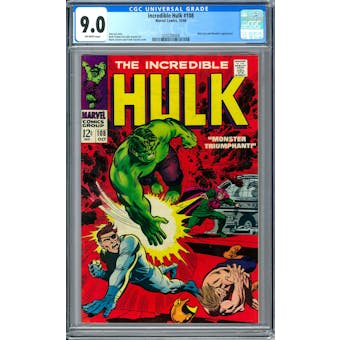 Incredible Hulk #108 CGC 9.0 (W) *0292330008*