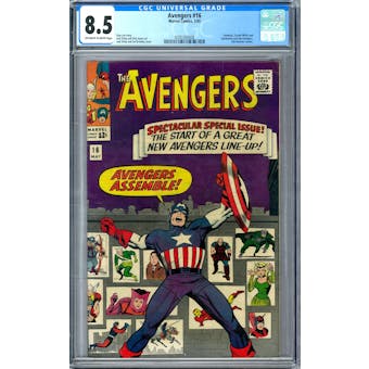 Avengers #16 CGC 8.5 (OW-W) *0295503008*