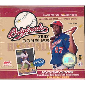 2002 Donruss Originals Baseball 24 Pack Box