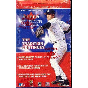 2002 Fleer Tradition Update Baseball Hobby Box