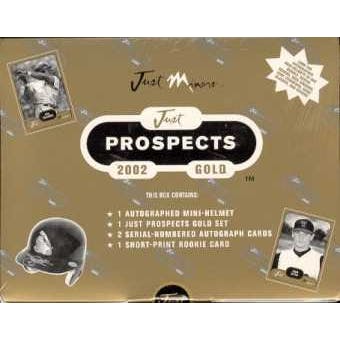 2002 Just Minors Prospects Gold Baseball Hobby Box