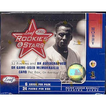 2002 Leaf Rookies & Stars Baseball Hobby Box