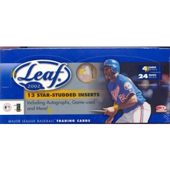 2002 Leaf Baseball Hobby Box