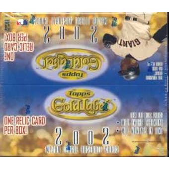 2002 Topps Gold Label Baseball 24 Pack Box