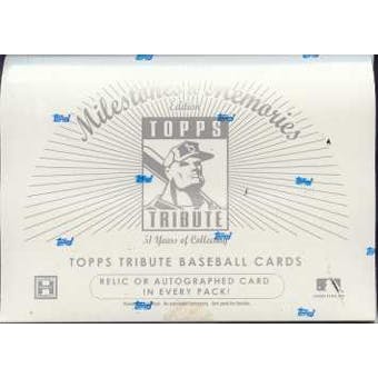 2002 Topps Tribute Milestone & Memories Baseball Hobby Box