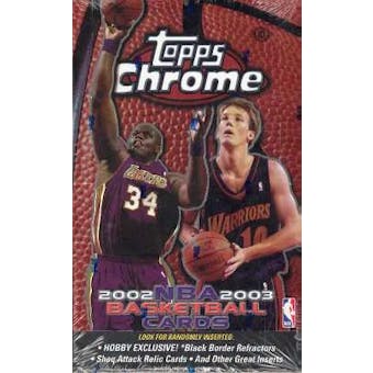 2002/03 Topps Chrome Basketball Hobby Box