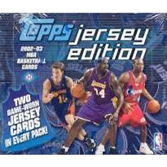 2002/03 Topps Jersey Edition Basketball Hobby Box