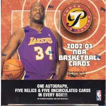 2002/03 Topps Pristine Basketball Hobby Box