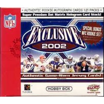 2002 Pacific Exclusive Football Hobby Box