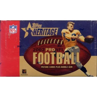 2002 Topps Heritage Football 24 Pack Box