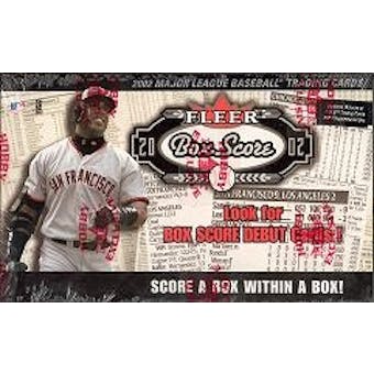 2002 Fleer Box Score Baseball Hobby Box