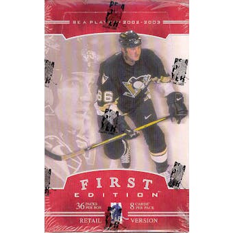 2002/03 Be A Player First Edition Hockey 36 Pack Box