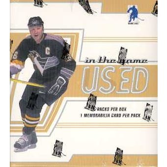 2002/03 Be A Player In The Game Used Hockey Hobby Box