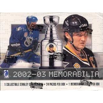 2002/03 Be A Player Memorabilia Hockey Hobby Box