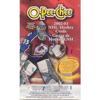 2002/03 O-Pee-Chee Hockey 36 Pack Box