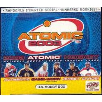 2002/03 Pacific Atomic Hockey U.S. Hobby Box