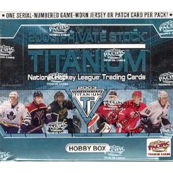 2002/03 Pacific Private Stock Titanium Hockey Hobby Box