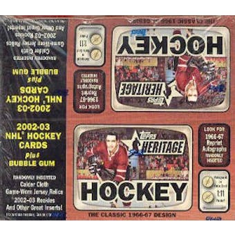 2002/03 Topps Heritage Hockey 24 Pack Box