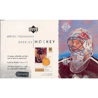 2002/03 Upper Deck Artistic Impressions Hockey Hobby Box
