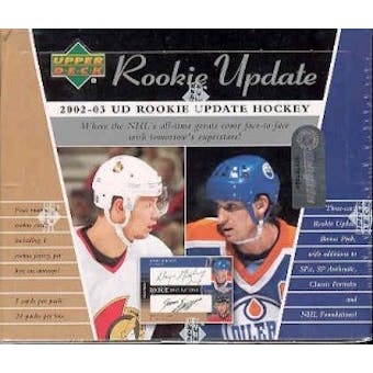 2002/03 Upper Deck Rookie Update Hockey Hobby Box